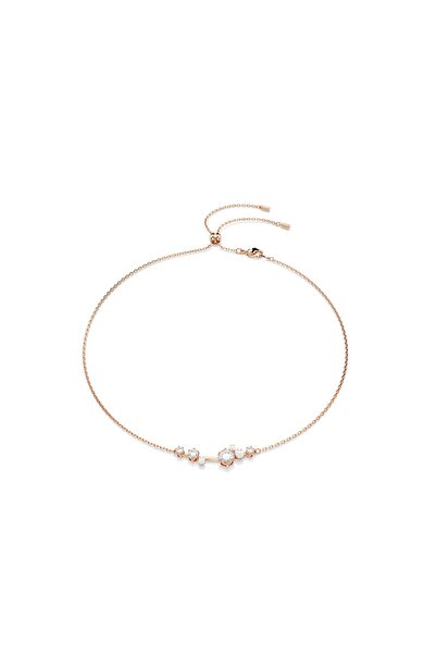 Swarovski 5729504 Kolye Constella:Necklace Bar White/Rose