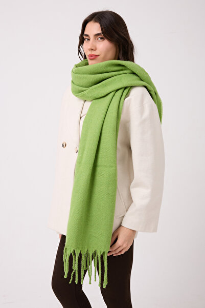 myfirstsea Puffy Yumuşak Dokulu Şaçakalı Kadın Atkı Şal - Kışlık Sıcak ve Şık...