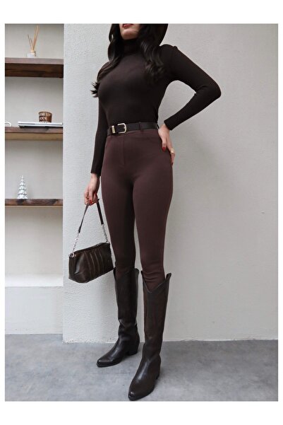 ESRAHELVACI Belted Leggings Trousers