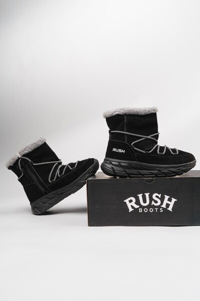 Rush Δερμάτινες Χειμερινές Μπότες Snowie – Ζεστά & Κομψά Υποδήματα για Κρύο Κ...
