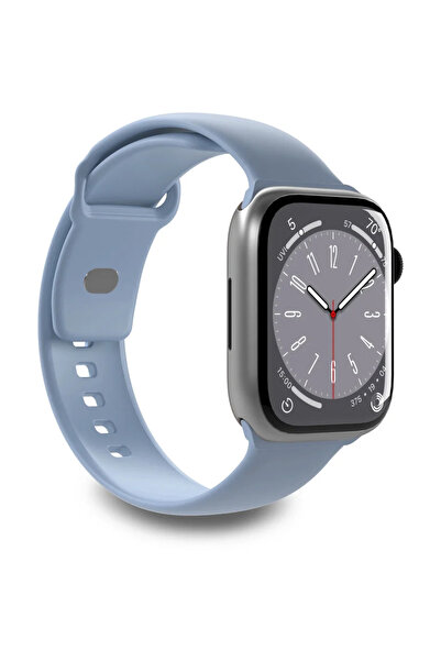 Puro Curea de ceas din silicon „ICON” pentru Apple Watch 42–44–45-49mm, albas...