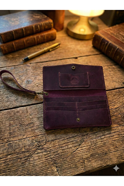 Hababamevi El Yapımı Kişiselleştirilmiş Deri Portföy Cüzdan