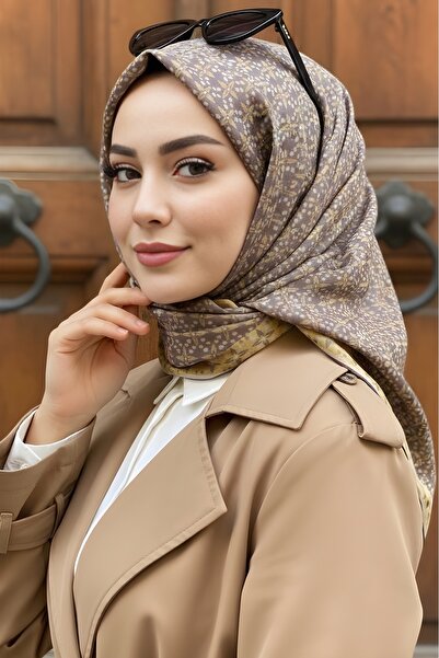 İmajButik Yellow Mink Soft Digital Cotton Scarf