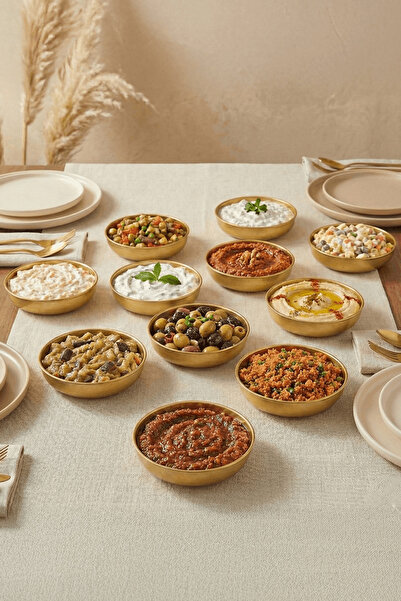 Sarkap Home 12'li Gold Çerezlik Seti