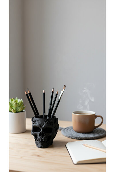 Plodna House Suport pentru stilou de birou cu aspect schelet cu design 3D - O...