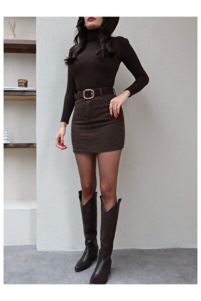 ESRAHELVACI Gabardine Leo Pattern Skirt