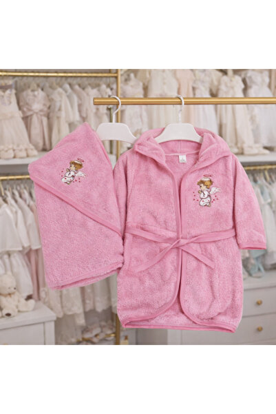 Inovius Set prima baita cu halat, prosop si manusa - AL101