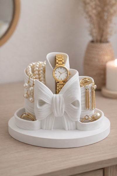 Sellor Kurdele Detaylı Makyaj Organizeri, Fırça ve Ruj Düzenleyici Dekoratif ...