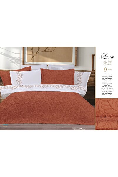 Bella Home 9 Piece Luna Dowry Set – Stylish and Convenient - Orange with Orig...