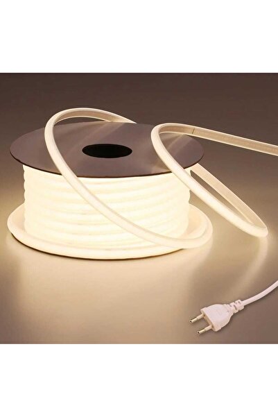 SAKİN ENERJİ Neon Şerit Led 220 Volt Esnek Silikonlu Aydınlatma + Fiş Dahil (...