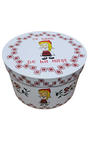 Inovius Cutie Transport Trusou Botez, Model Traditional Fetita - CTB37