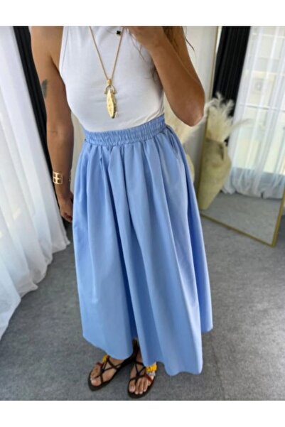 lobivia Double Skirt with Elastic Waist and Pockets