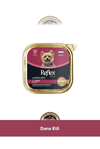 Reflex Plus Alutray Gravy Sos İçinde Et Parçacıklı Dana Etli Mini ve Küçük Ir...