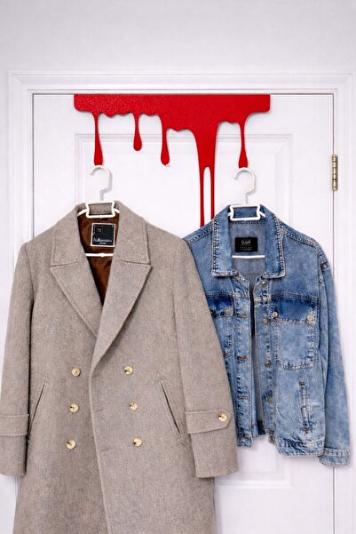 LAZORİAE Dekoratif Metal Duvar Askılığı – Elbise Askısı Tasarımı (40x47 cm)