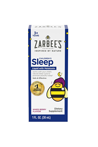Zarbees Sleep Supplement Liquid, 1mg, Drug-Free & Effective, Easy to Take Nat...