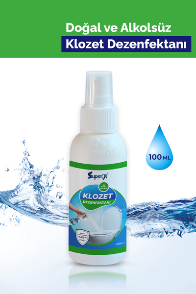 SuperOX Yeni Nesil Doğal Klozet Dezenfektanı (Alkolsüz) – Hızlı Etkili Hijyen...