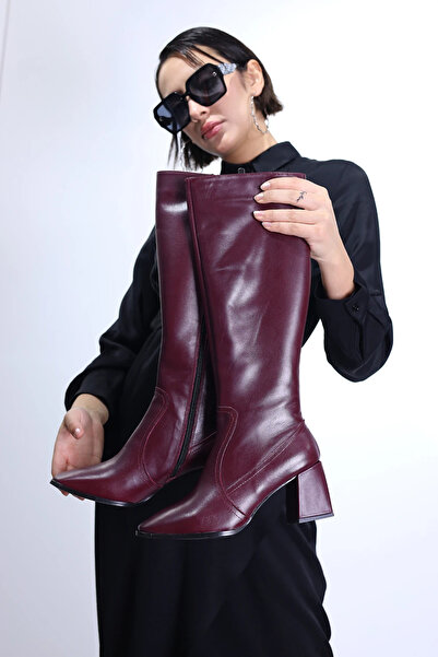 ELİT SHOES Blum Genuine Leather Handmade Custom Made Women's Winter Boots
