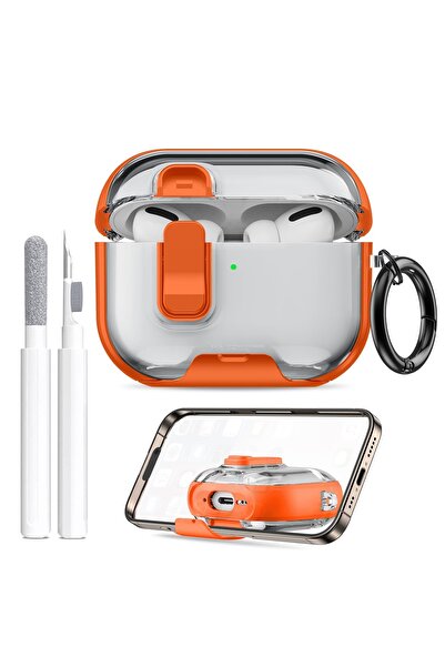 O Ozone جراب AirPods Pro 3 مع حامل للهاتف ومجموعة تنظيف | غطاء واقٍ | غطاء هج...