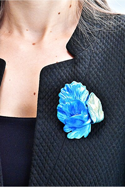 NARRU Broșă Iris lucrata manual