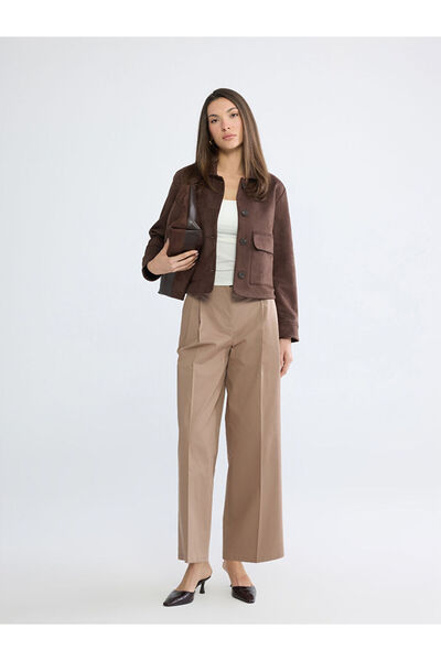 LC Waikiki Rmz Gi̇yi̇m Farkiyla Relaxed Fit Wide Leg Women's Pleated Pants