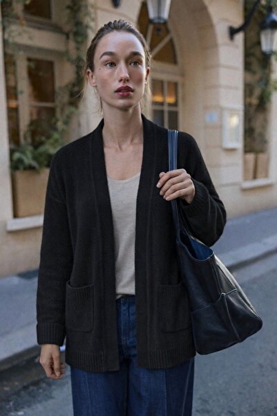 HAKKE Kol Katlamalı Cepli Triko HIRKA