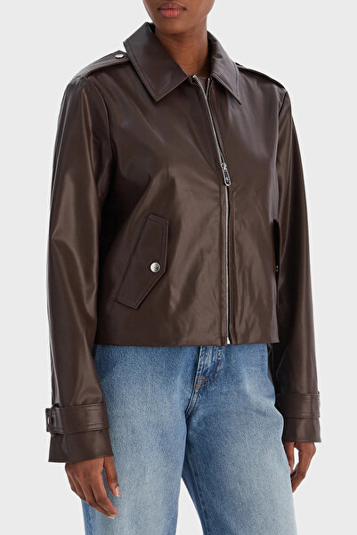 Calvin Klein Relaxed Fit Klasik Yaka Fermuarlı Logolu Ceket LV047E501G2IN CEK...