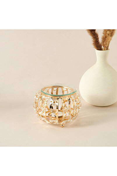 Lifestyle Dome Crystal and Metal Oil Burner - 10 cms