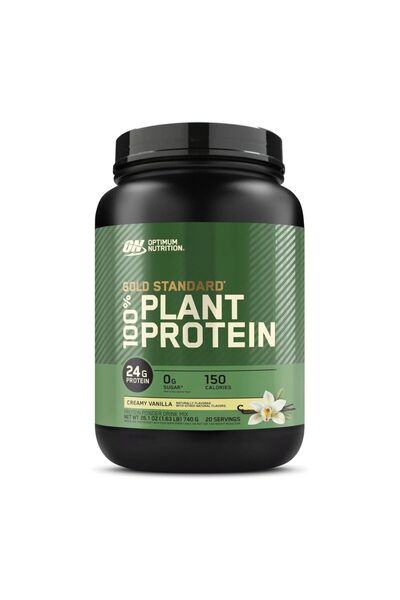 Optimum Nutrition Gold Standard 100% Plant Protein, Creamy Vanilla, 1.63 LB