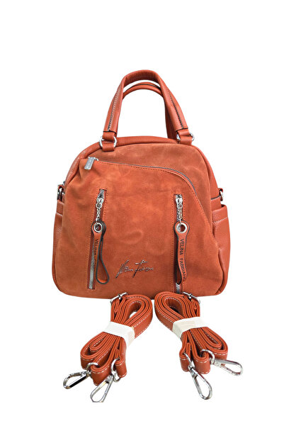 Velina fabbiano Geanta si rucsac 2 in 1 cu fata din piele naturala