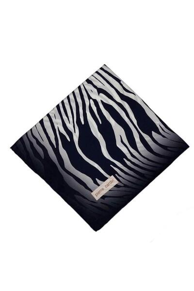 Pierre Cardin Silk Scarf - 8652230- 321 Navy Blue White Sura