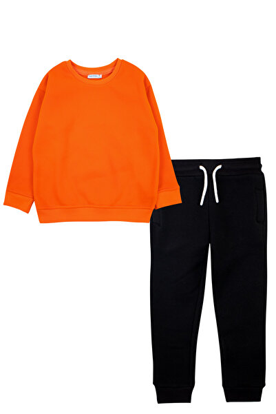 Mavipink Παιδικό σετ φόρμας από βαμβάκι με 3 κλωστές και σατέν τελειώματα