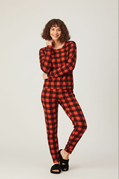 enmodaiçgiyim Πολυτελές σετ γυναικείων πιτζάμες με σχέδια από 100% βαμβάκι - ...