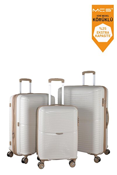 MÇS V379 AURA Y.ÜRETİM PP VALİZ SİYAH SET