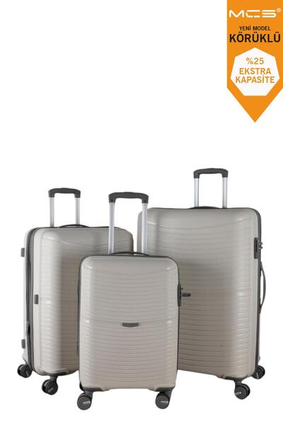 MÇS V379 AURA Y.ÜRETİM PP VALİZ SİYAH SET