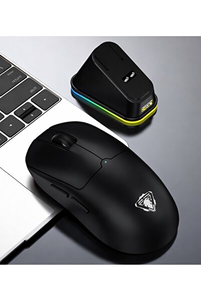 gaman WD157 Manyetik Şarjlı BT+2.4GHZ 1600Dpı Ultra Hafif Şarjlı Kablosuz Oyu...