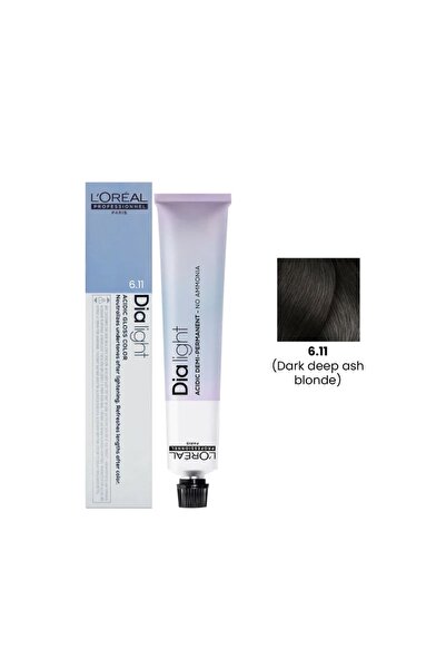 L'oreal Professionnel صبغة شعر ديا لايت 50 مل 6.11 أشقر رمادي داكن عميق من لو...