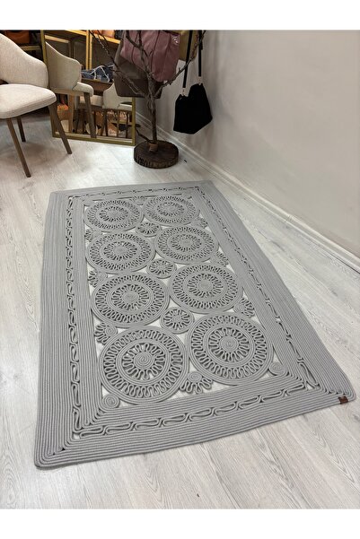 MaVaux Dune Natural Hasır Jüt Kilim El Dokuması Şık Tasarım Salon Yatak Odası...