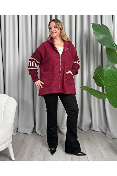 FUNDA Merry Felt Coat Burgundy