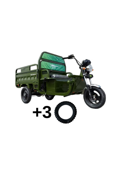 Move Eco Triciclu electric MoveEco omologat limitat 25 km/h / Verde
