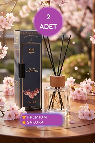 Kiril Home 2'li Sakura Çubuklu Oda Kokusu 100 ml