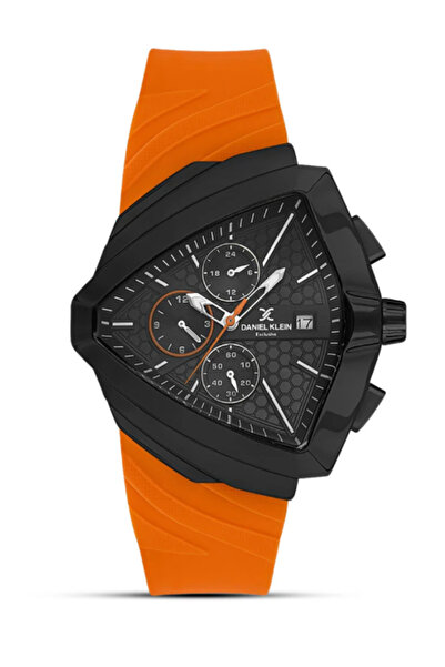 Daniel Klein Dk.1.13860-5 Exclusive Functions Active Silicone Cord Steel Plat...