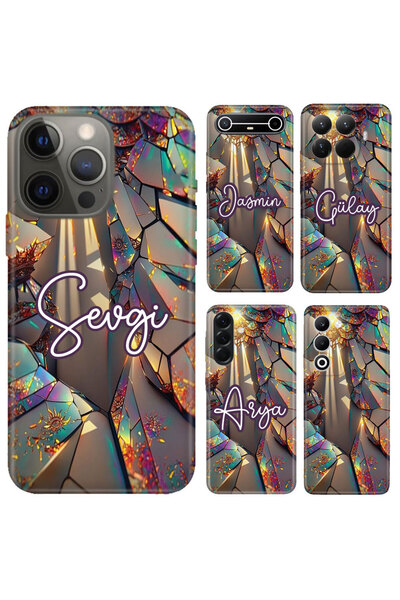 OPPO Reno 4 5 6 7 13F 14F A54 A74 A5 A6 Pro A16 Kılıf İsim Yazılı Silikon Bonito