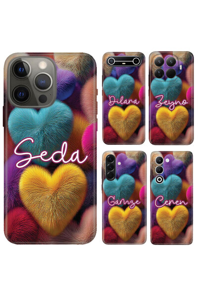 omix X3 X5 X6 X7 X300 X400 X500 X600 X700 Kılıf İsim Yazılı Silikon Fluffy