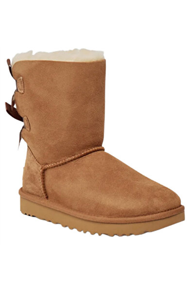 UGG Cizme damă Bailey Bow II din piele de oaie, maro, mărimea 37