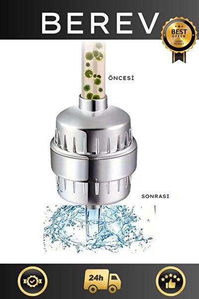 Berev Duş Banyo Mutfak Filtresi Klor Kireç Kötü Koku Toksinlere Karşı Etkili ...