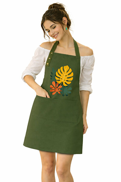 Hulganz مريلة مطبخ من القماش مقاومة للبقع وطاردة للماء، قماش لا يبهت، مطبوعة ...