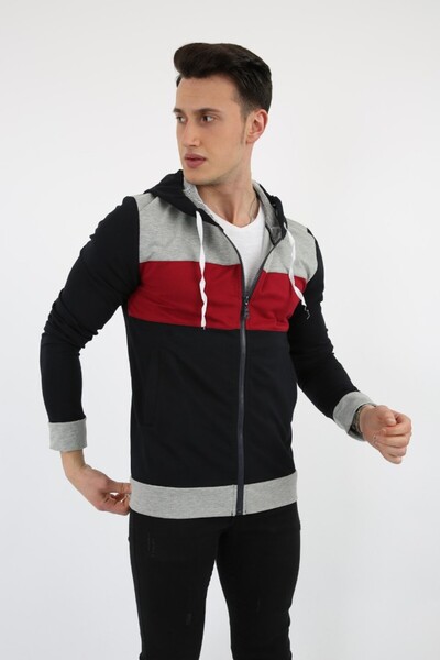 Giyimodam Чоловічий повсякденний світшот з капюшоном і блискавкою