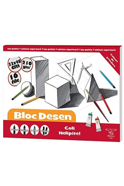 PIGNA Drawing Pad A4 Pigna, Unstuck Sheets, 16 Pages, 110g/m²
