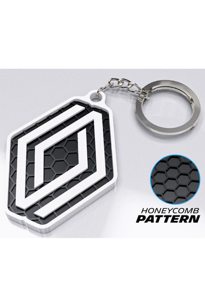 HİDRODEN سلسلة مفاتيح سيارة رينو - حلقة مفاتيح سيارة مع شعار