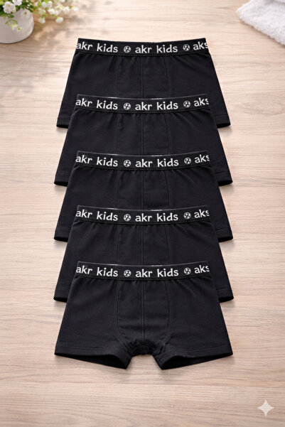 SÜSEN LİNGERİE SİYAH RENK ÇOCUK BOXER,PAMUKLU GÜNLÜK ÇOCUK BOXER